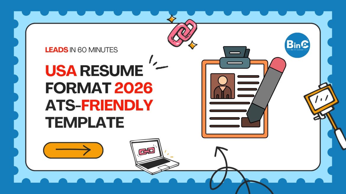Learn the USA resume format for 2026 with ATS rules, section-by-section guide, strong bullet examples, and a copy-paste sample resume template.