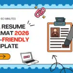 Learn the USA resume format for 2026 with ATS rules, section-by-section guide, strong bullet examples, and a copy-paste sample resume template.